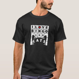 T-shirt J'adore le Bingo et les Chats  Bingo & Chat
