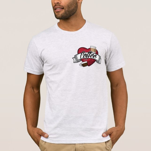 T-shirt J'adore le café (Devant)