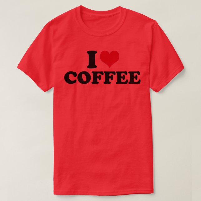 T-shirt J'adore le café (Design devant)