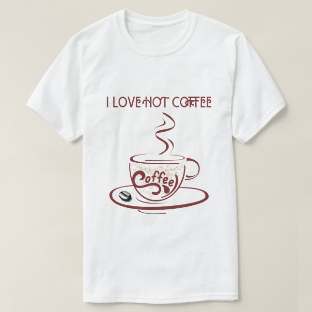 T-SHIRT J'ADORE LE CAFÉ CHAUD (Design devant)