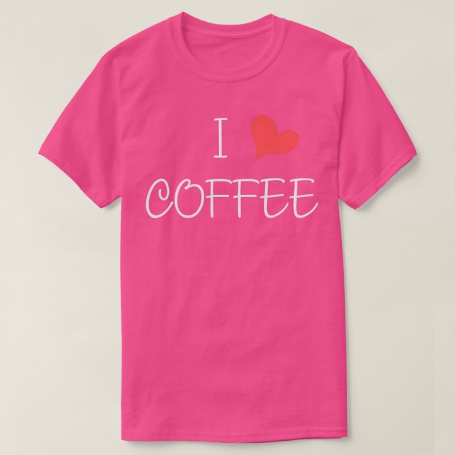 T-shirt J'adore le café T (Design devant)