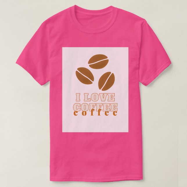 T-shirt J'adore le café t 2 (Design devant)