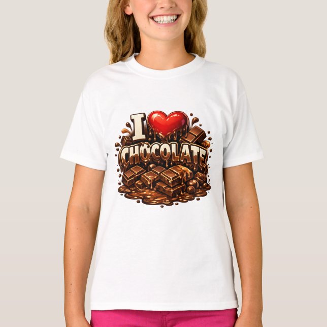 T-shirt J'adore le Chocolat (Devant)