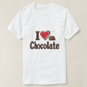 T-shirt J'adore le Chocolat – Création de Friandise Sucrée