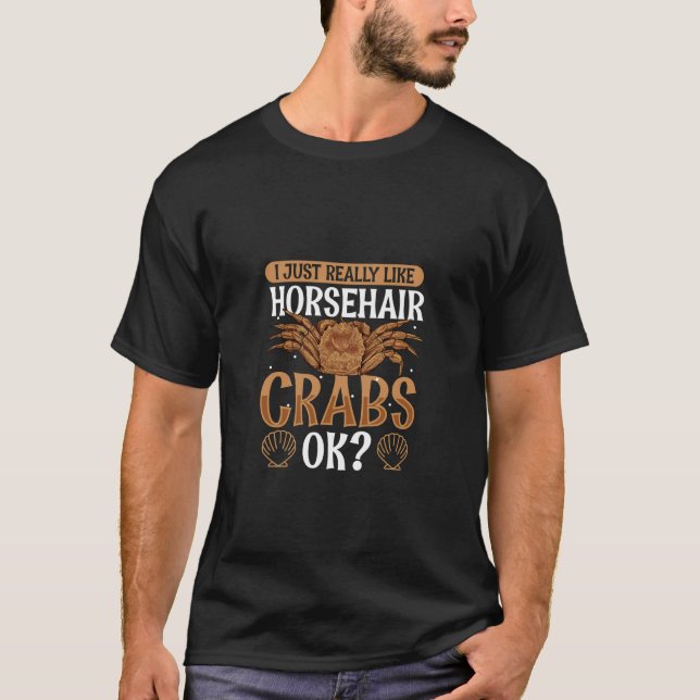 T-shirt J'adore le Crabe à Poils de Cheval (Devant)