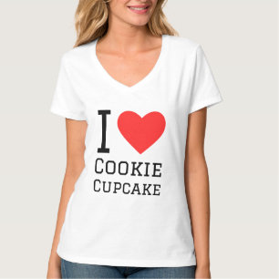 T-shirt J'adore le cupcake-cookie