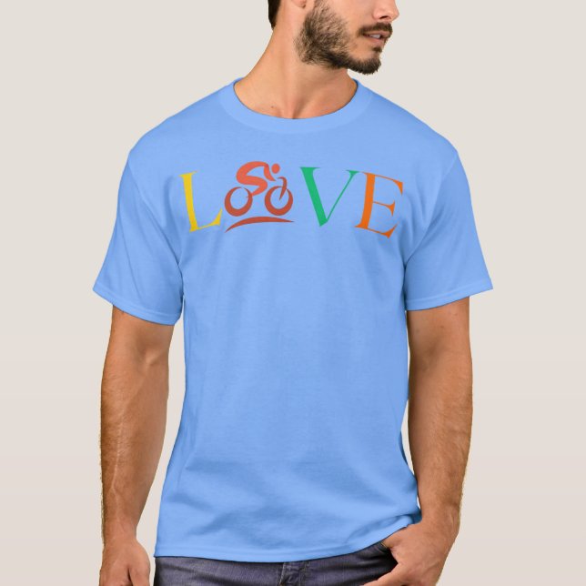 T-shirt J'adore le cyclisme drôle (Devant)