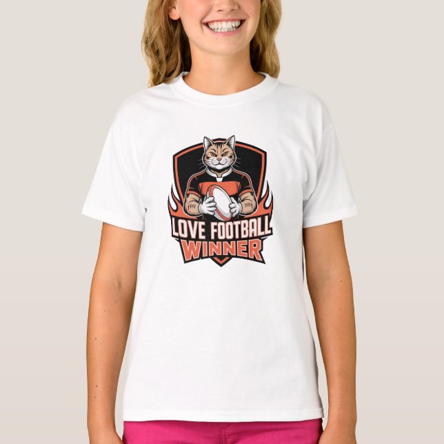 T-shirt J'adore le football  (Devant)
