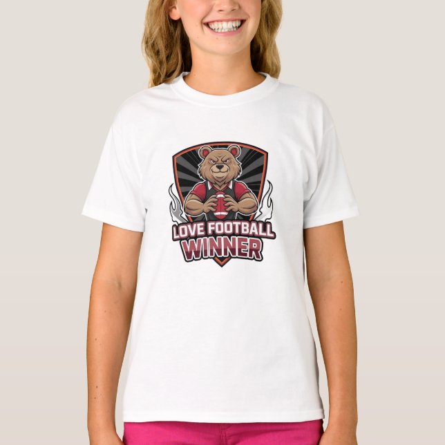 T-shirt J'adore le football  (Devant)
