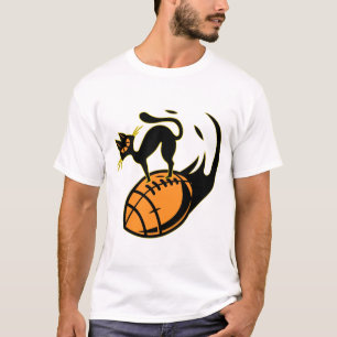 T-SHIRT J'ADORE LE FOOTBALL ET LES CHATS AMÉRICAINS