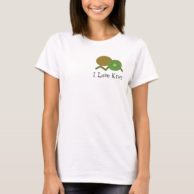T-shirt J'adore le fruit du kiwi (Devant)