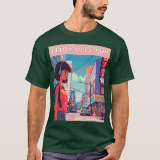 T-shirt J'adore le garçon city pop