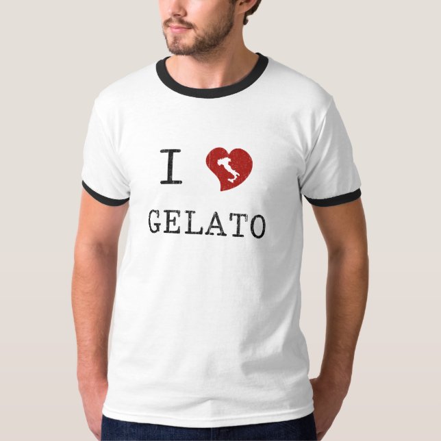T-shirt J'adore le gelato (Devant)