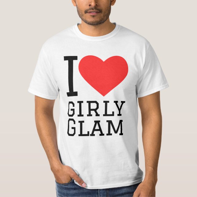 T-shirt J'adore le glamour féminin (Devant)