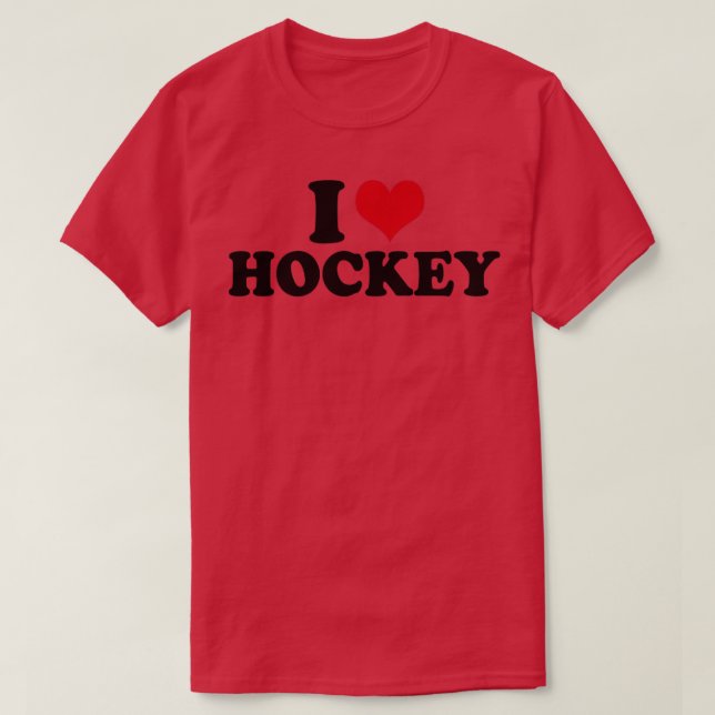 T-shirt J'adore le hockey (Design devant)
