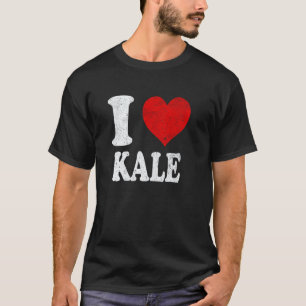 T-shirt J'adore le Kale Végétalien Végétarien Vintage