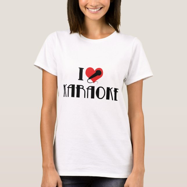 T-shirt J'adore le karaoké (Devant)