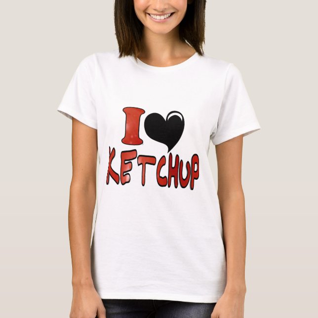 T-shirt J'adore le Ketchup (Devant)