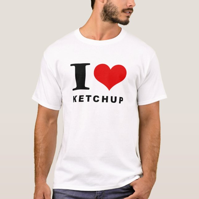 T-shirt J'adore le ketchup (Devant)