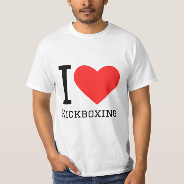 T-shirt J'adore le kickboxing (Devant)