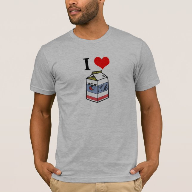 T-shirt J'adore le lait (Devant)