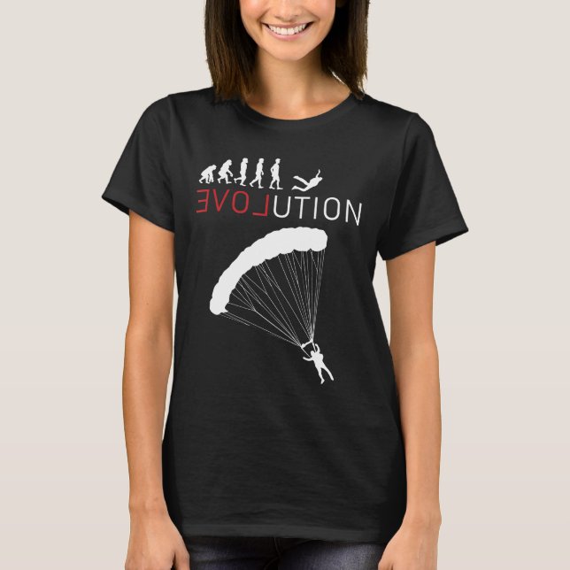 T-shirt J'adore le parachutisme- (Devant)