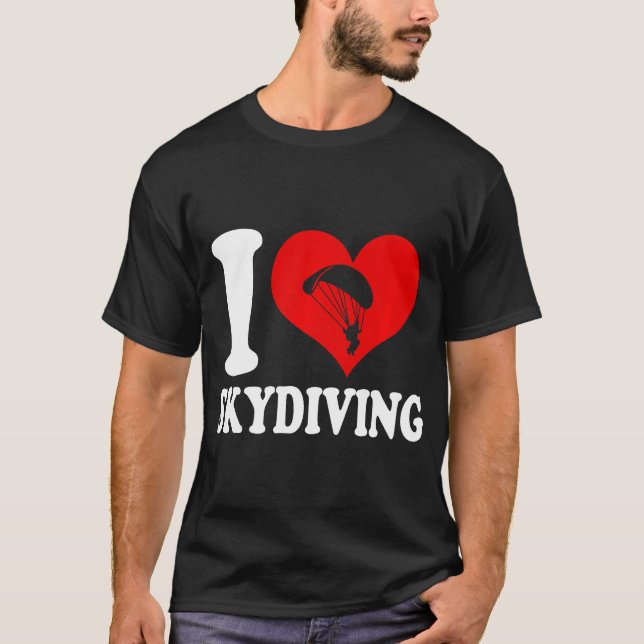 T-shirt J'adore le parachutisme Premium (Devant)