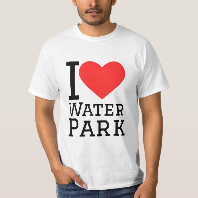 T-shirt J'adore le parc aquatique (Devant)