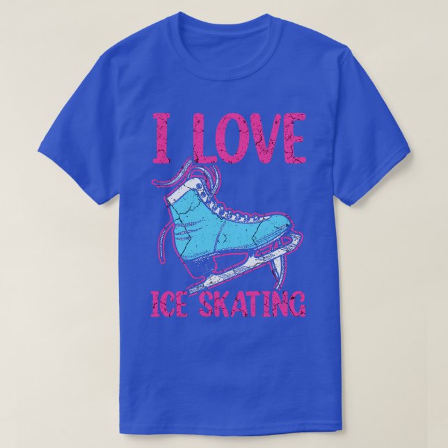 T-shirt J'adore le patinage sur glace 1 (Design devant)