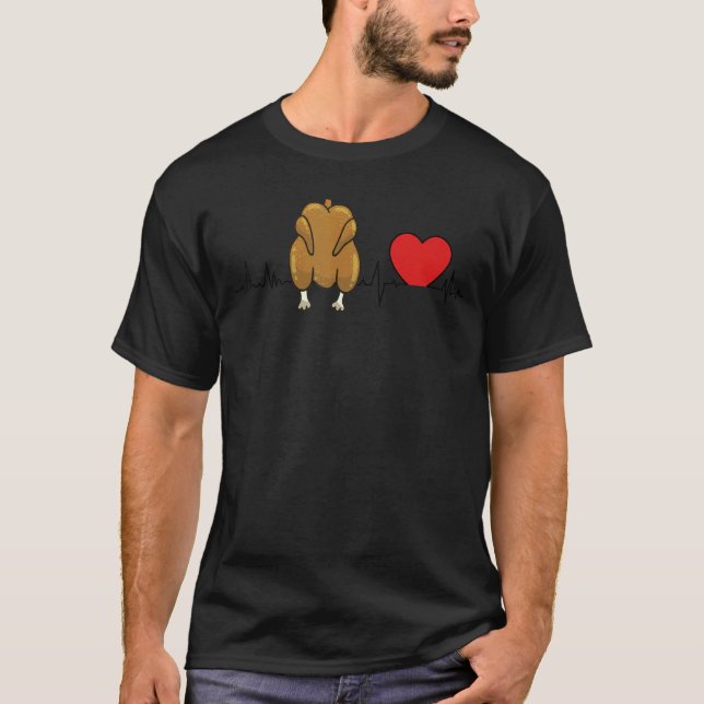 T-shirt J'adore le poulet frit (Devant)