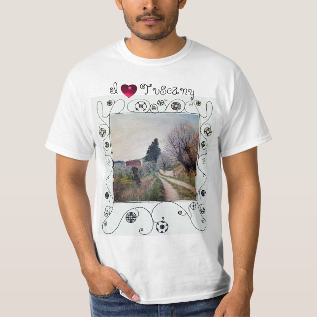 T-SHIRT J'ADORE LE PRINTEMPS LE PLUS ANCIEN ET TOSCANE AU  (Devant)