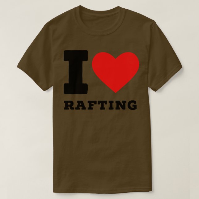 T-shirt J'adore le rafting (Design devant)