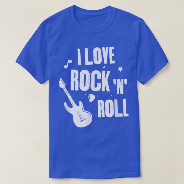T-shirt J'adore le rock and roll 1710 (Design devant)