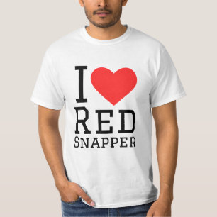 T-shirt J'adore le serpent rouge