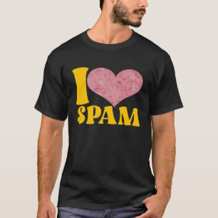 T-shirt J'adore le Spam en boîte cuit Porc Nourriture Spa