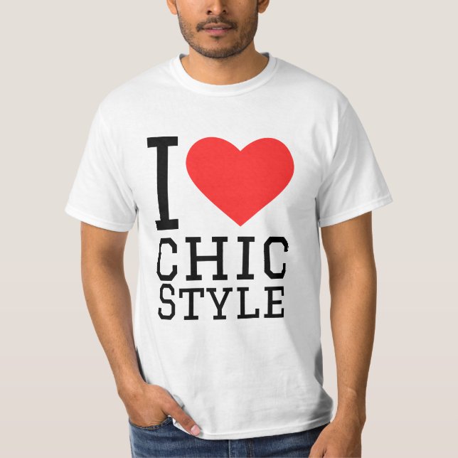 T-shirt J'adore le style chic (Devant)