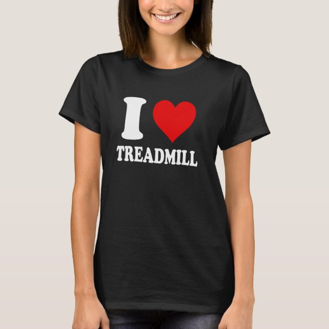 T-shirt J'adore le tapis roulant (Devant)