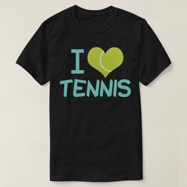 T-shirt J'adore le tennis (Design devant)