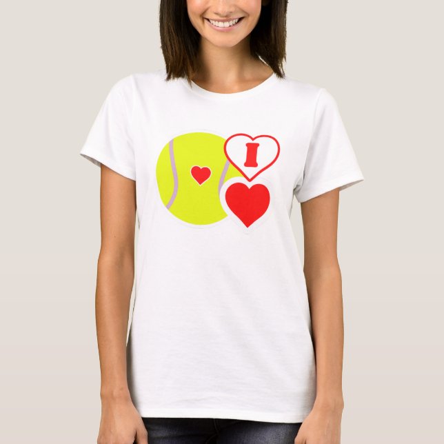 T-shirt J'adore le tennis ! (Devant)