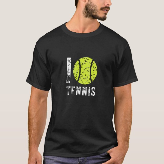 T-shirt J'adore le tennis (Devant)