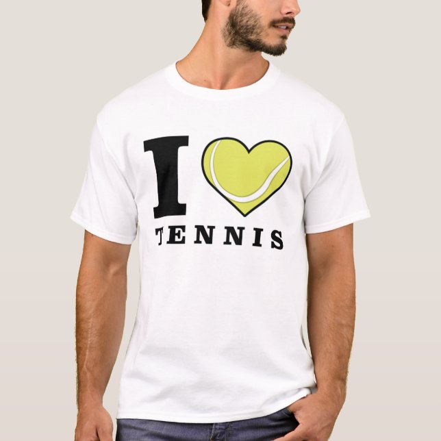 T-shirt J'adore le tennis (Devant)