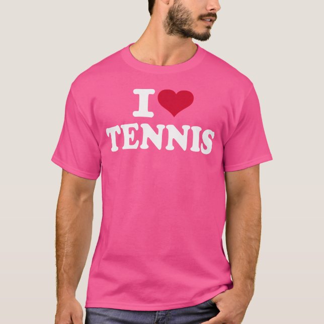 T-shirt J'adore le tennis (Devant)