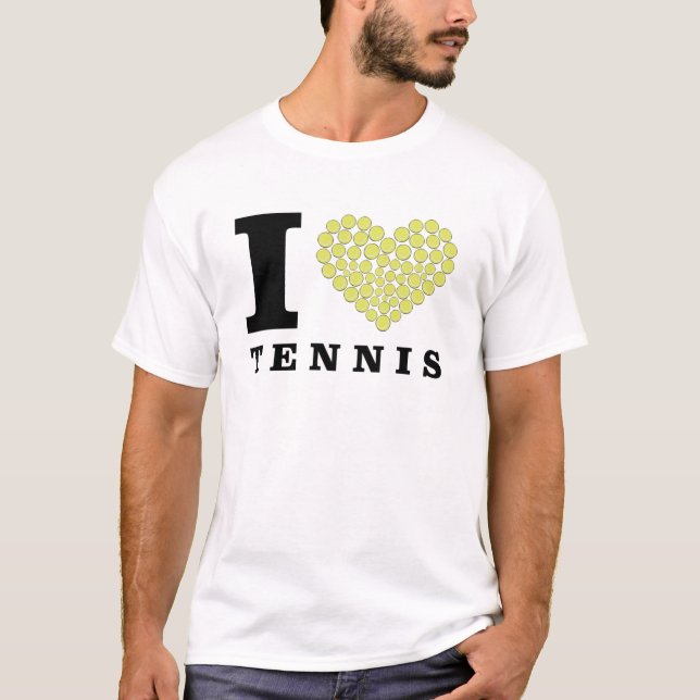 T-shirt J'adore le tennis (Devant)