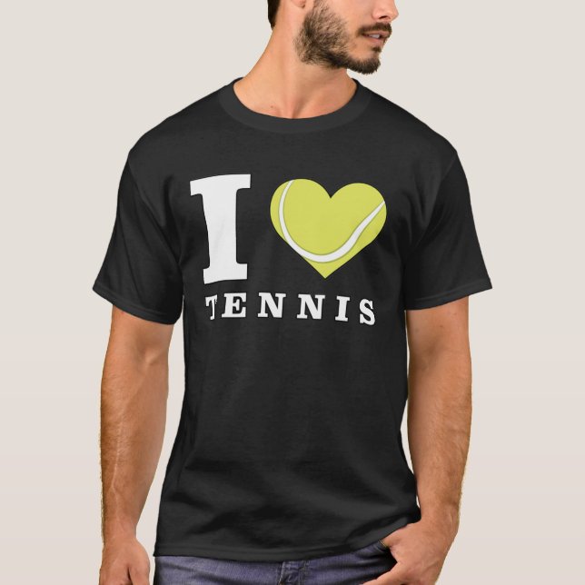 T-shirt J'adore le tennis (Devant)