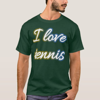 T-shirt J'adore le tennis et le tennis aime drôle