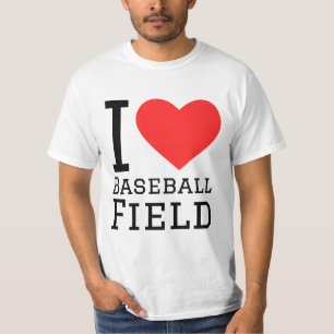 T-shirt J'adore le terrain de baseball