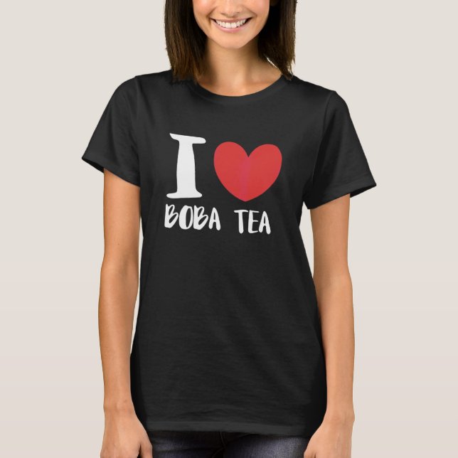 T-shirt J'adore le thé aux perles Bubble Tea (Devant)