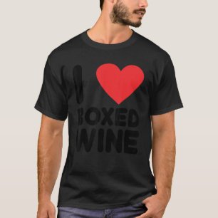 T-shirt J'adore le vin en boîte Vin bon marché 2