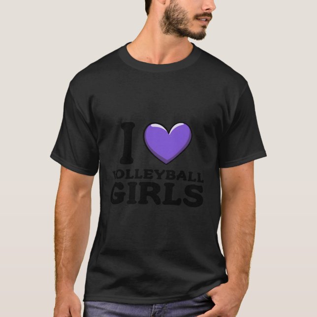 T-shirt J'adore le volley-ball (Devant)