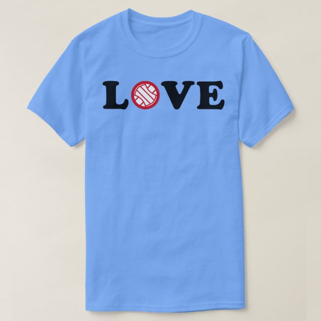 T-shirt J'adore le volley-ball (Design devant)